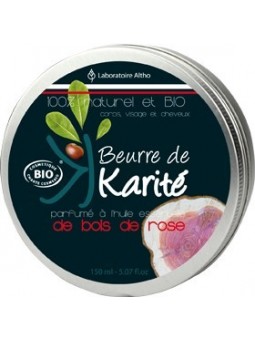 BEURRE DE KARITÉ BOIS DE ROSE BIO